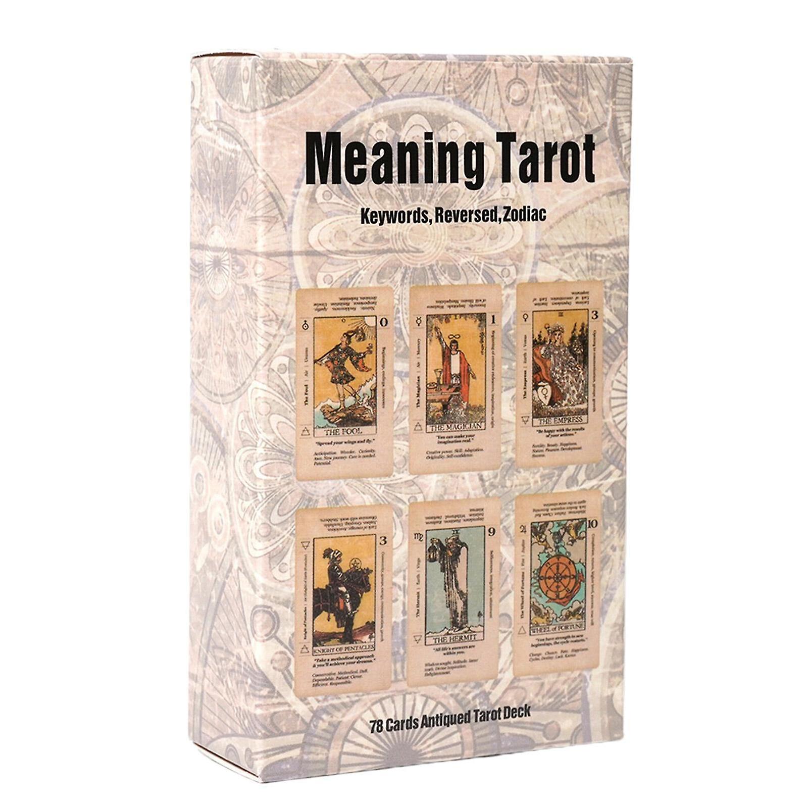 Significato Tarocchi 78 Carte Tascabile Mazzo Tarocchi E Oracle Comics Tarocchi Carte