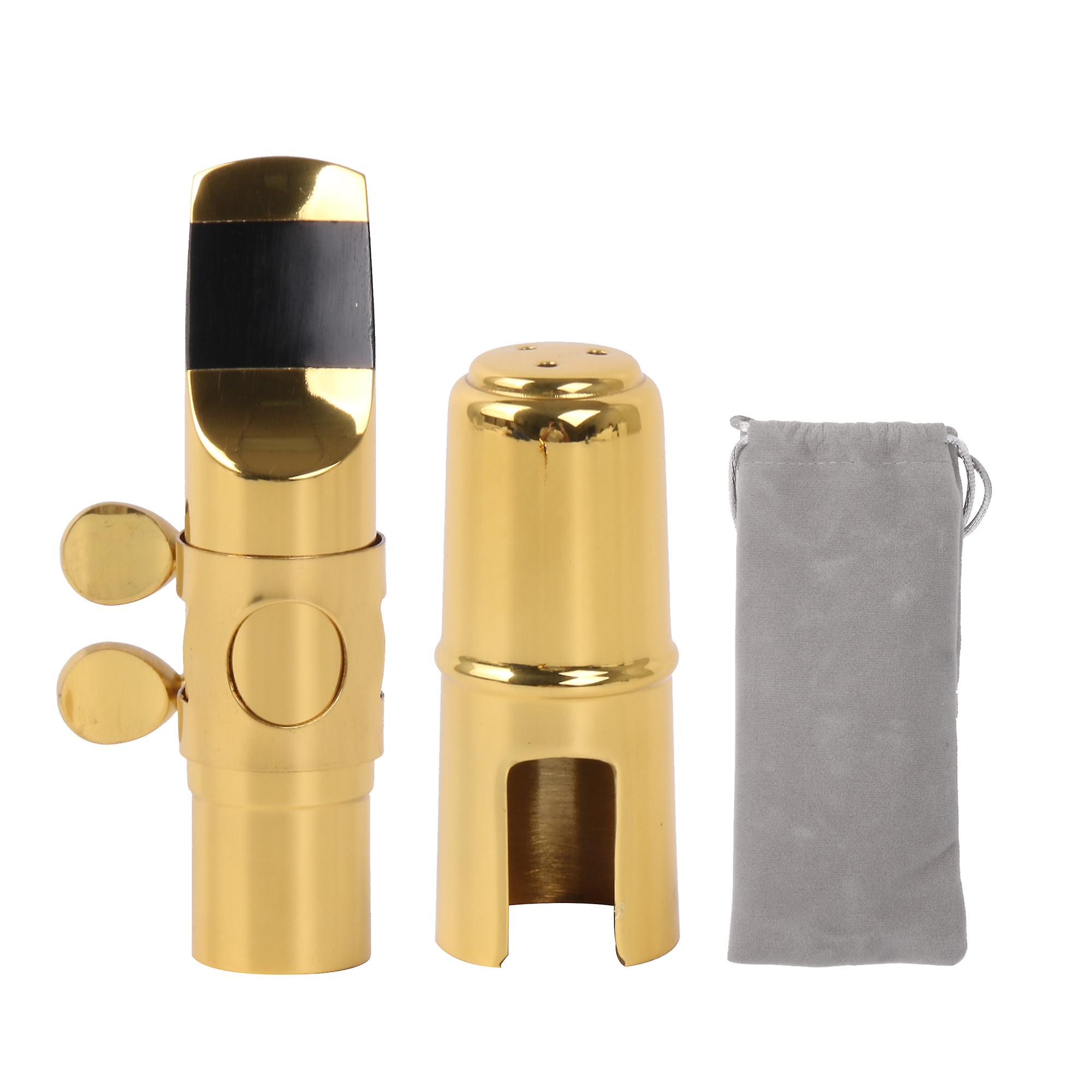 Metallmunnstykke 7# Bytte av klemmehette for sopran B Flat Sax Gold