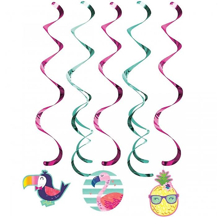Creative Party Tropical Hanging Decoration (Pack of 5)
