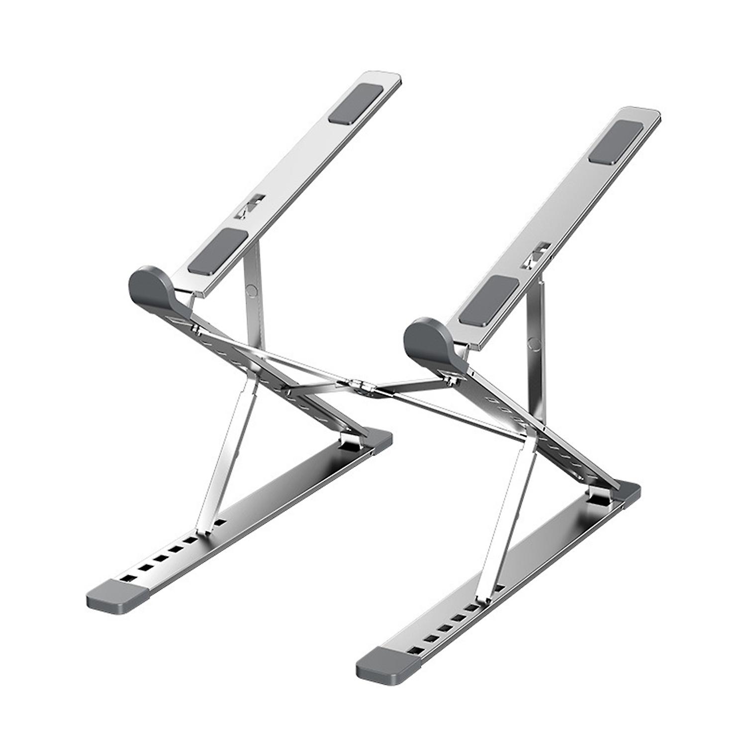 Portable Laptop Stand Ergonomic Aluminum Alloy Laptop Riser Double Height Adjustment Foldable Comput