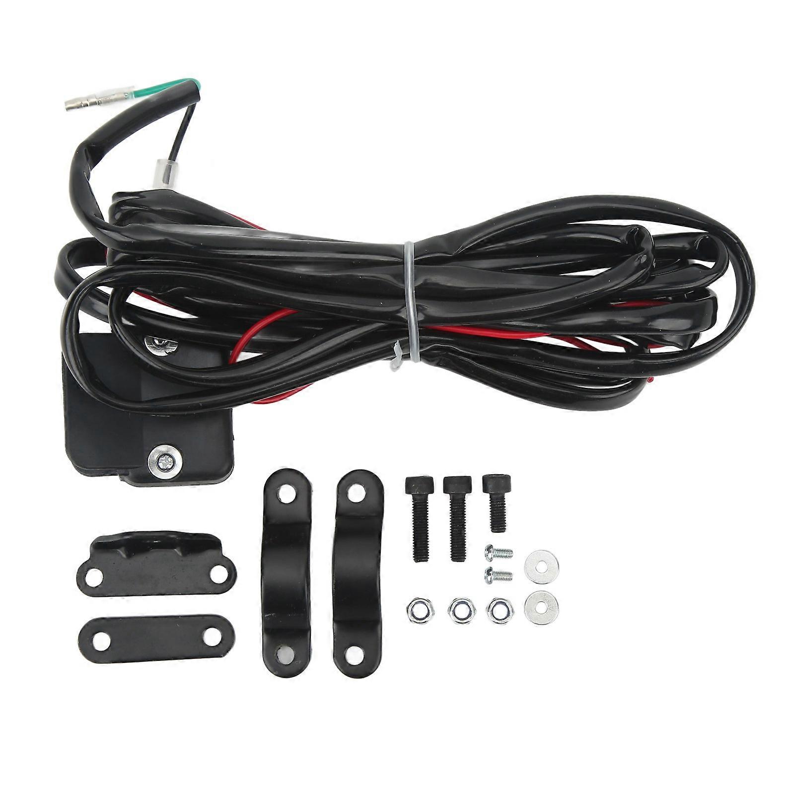 Winch Rocker Switch with 3 Meter Handlebar Control Line Replacement for WARN A2500 2.5CI Winches Durable and Easy to Install