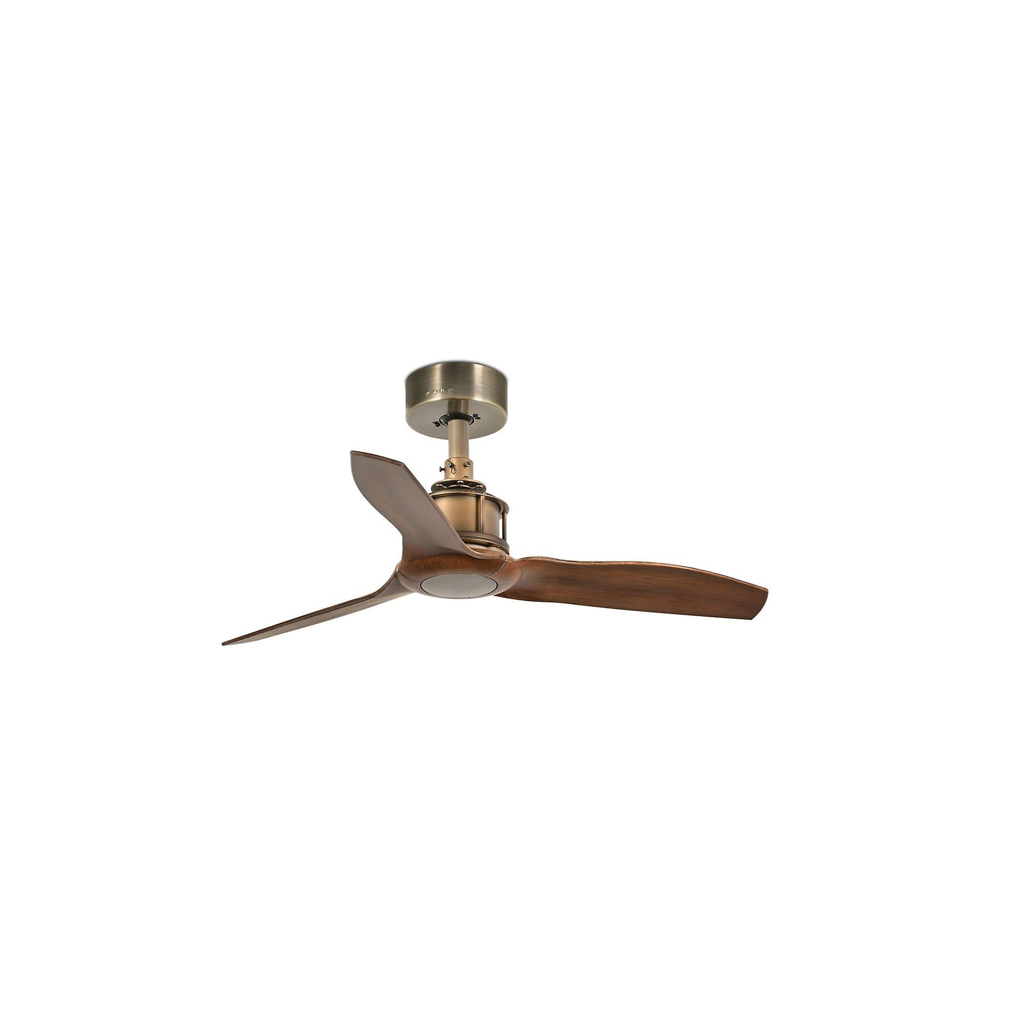 DC ceiling fan Just Fan XS Brass / Walnut 81cm / 32"