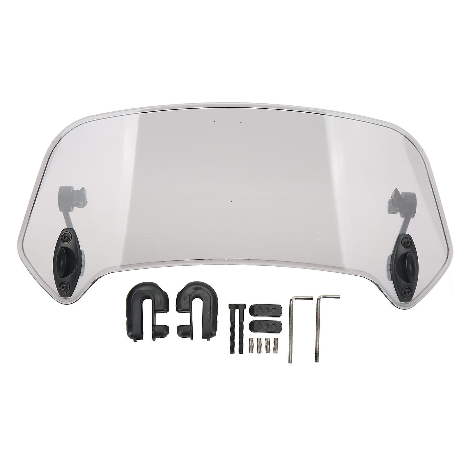Motorcycle Windshield,Motorcycle Windscreen Adjustable Clip Motorcycle Wind Deflector Universal Motorcycle Windscreen Compact and Lightweight