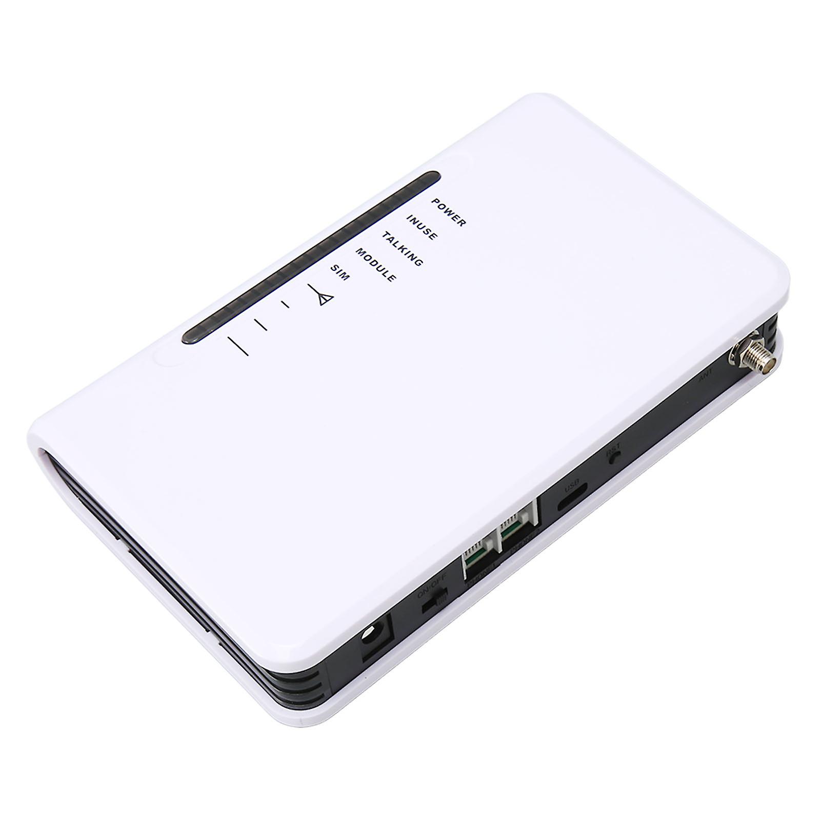 Fixed Wireless Terminal Quad Band 4G GSM Supported Antipodal Signal GSM Desktop Caller for Office Store 100‑240V US Plug 