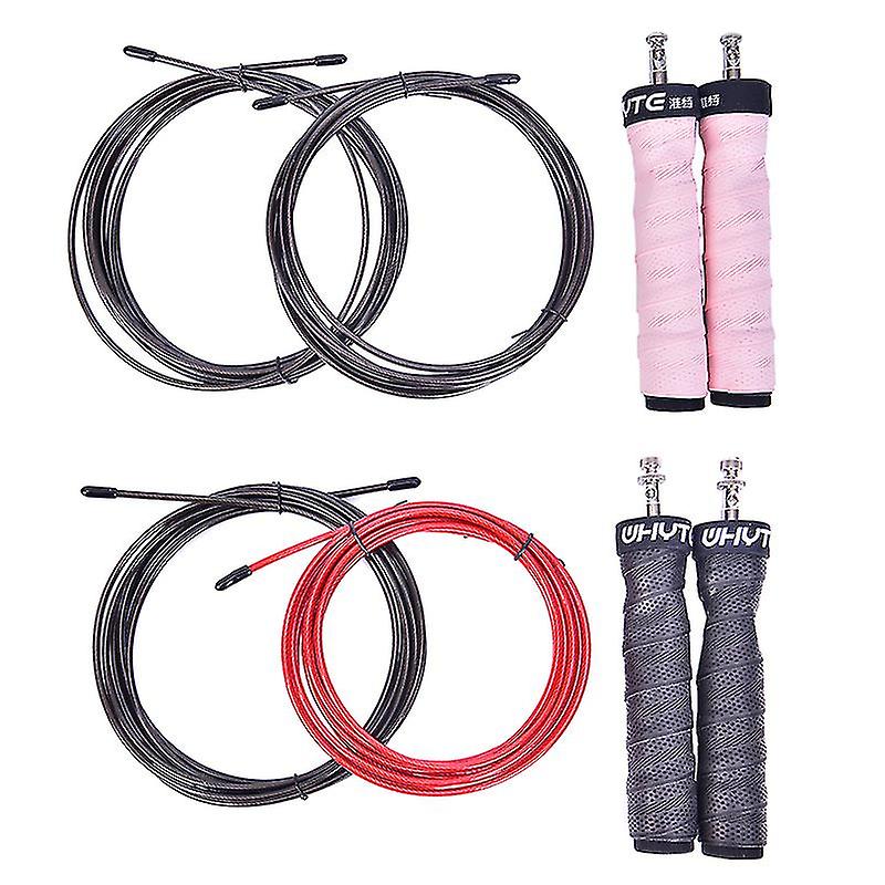 Crossfit Jump Rope Speed & Cordas de Salto Ponderadas com Cabo de Velocidade Rolamentos de Esferas -hy