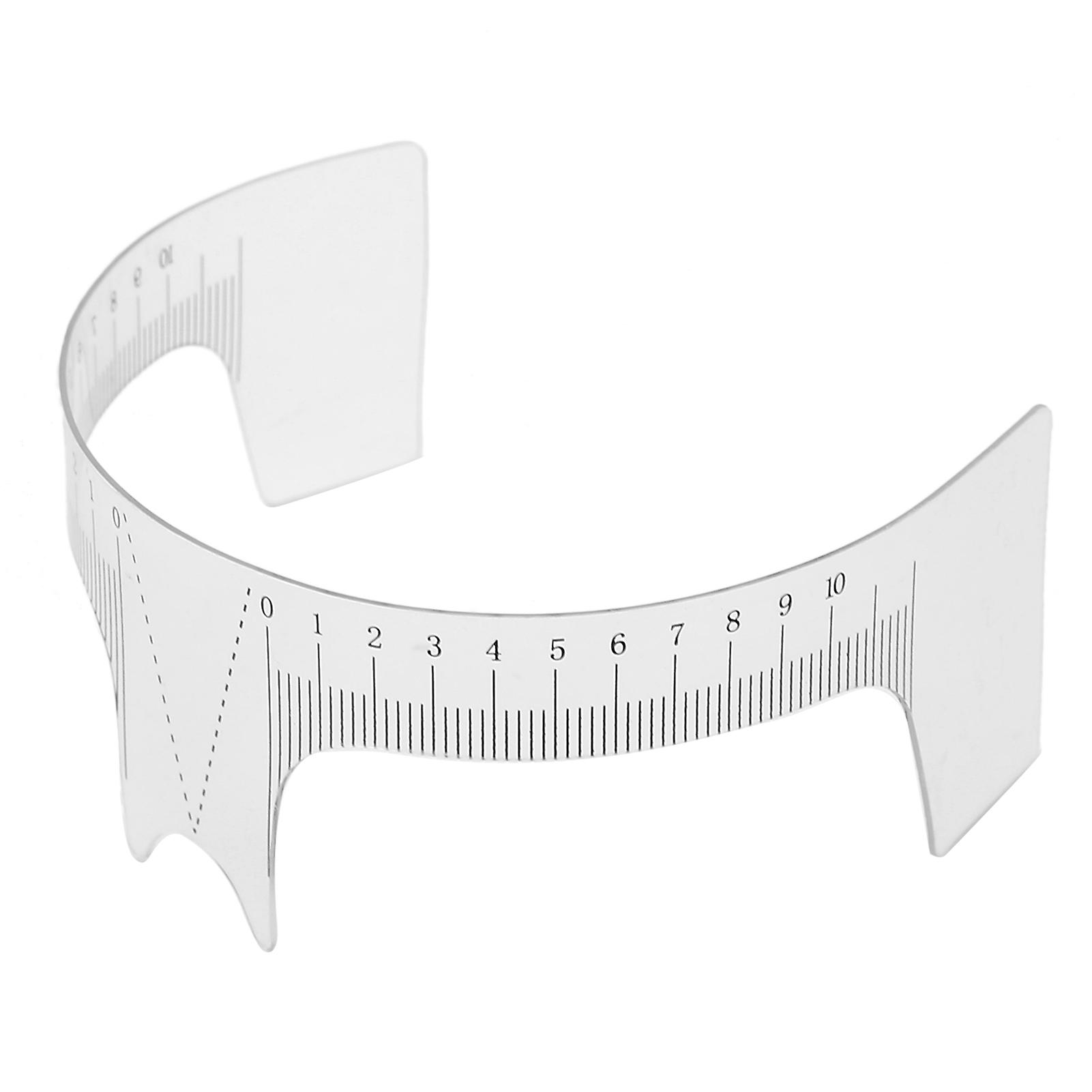 Professional Plastic Eyebrow Positioning Ruler for Microblading Design