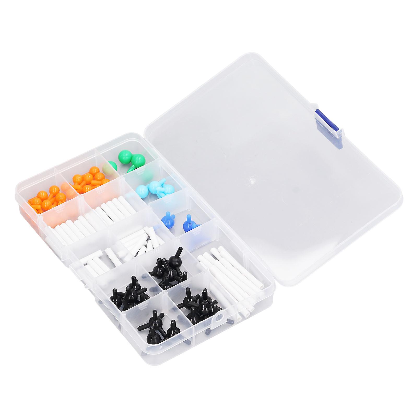 Chemistry Molecular Model Kit Vibrant Color 3D Educational Micro Molecular Structures Model for Student Teacher Learning