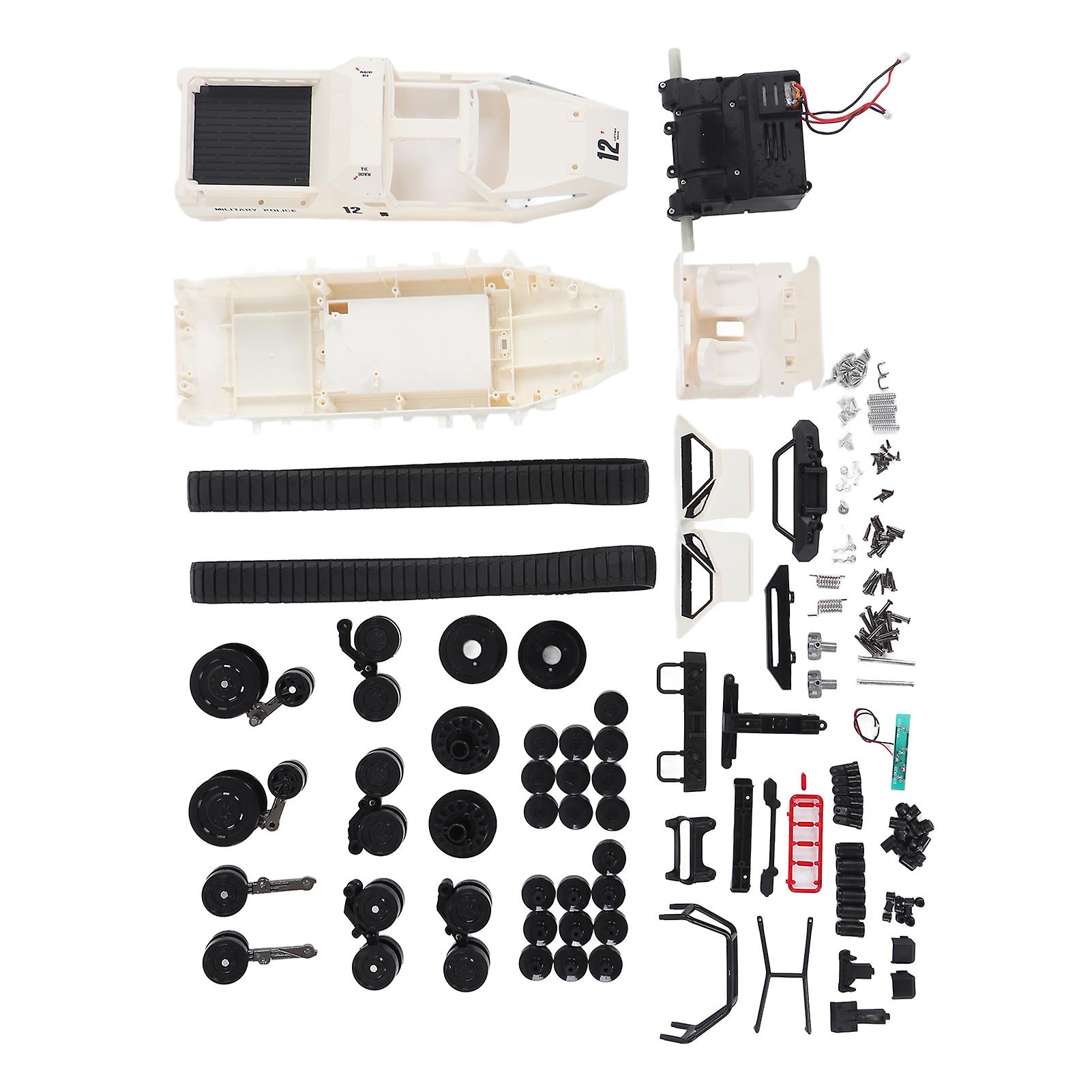 1:12 Scale White Remote Control Off-Road Tank Crawler High Speed