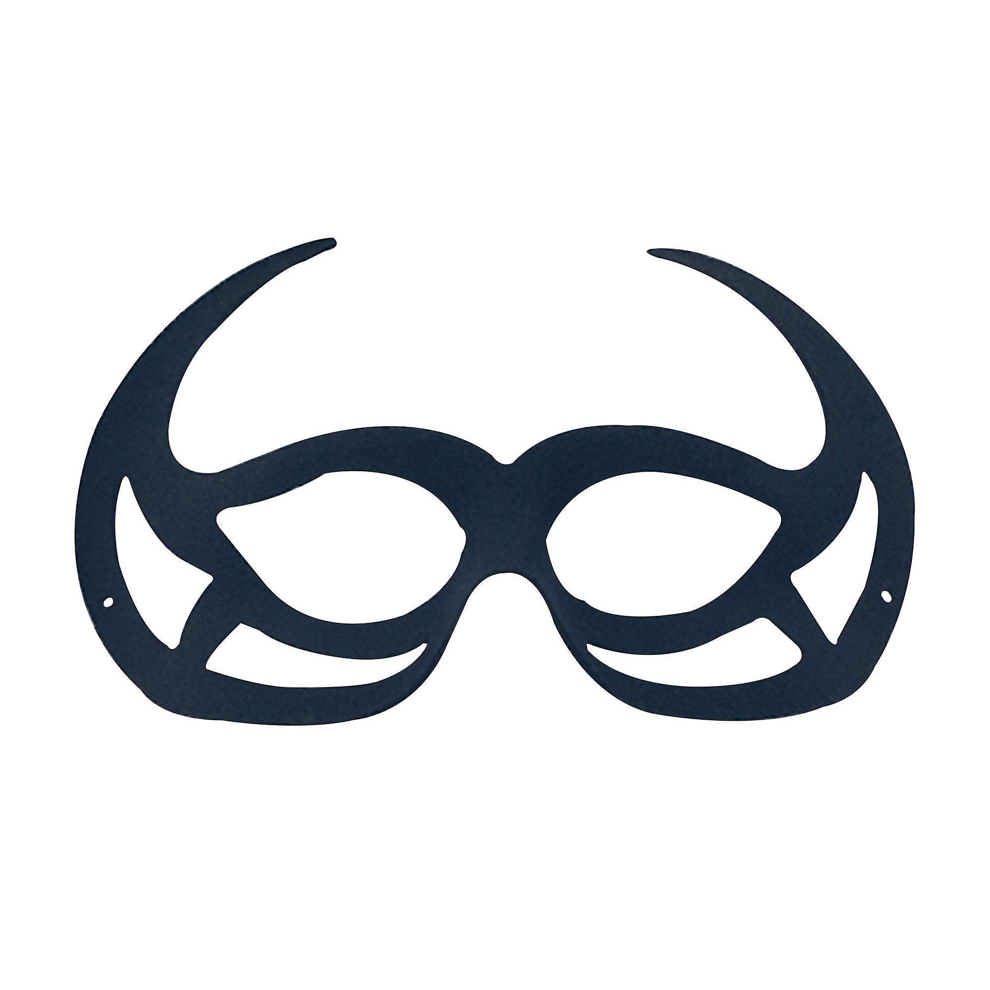 Black Demon Domino Eye Mask Masks Unisex Em508