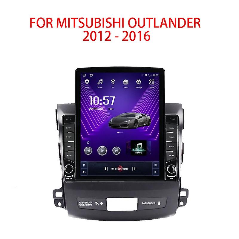 9.7" Android For Mitsubishi Outlander 2012-2016 Tesla Type Car Radio Multimedia Video Navigation GPS