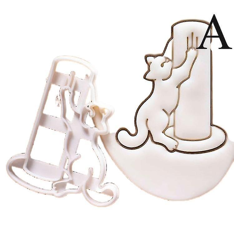 1/3pcs Kat Cookie Cutters Kitty Butt Shape Diy Biscuit Cookie Mold Stamp Bakeware