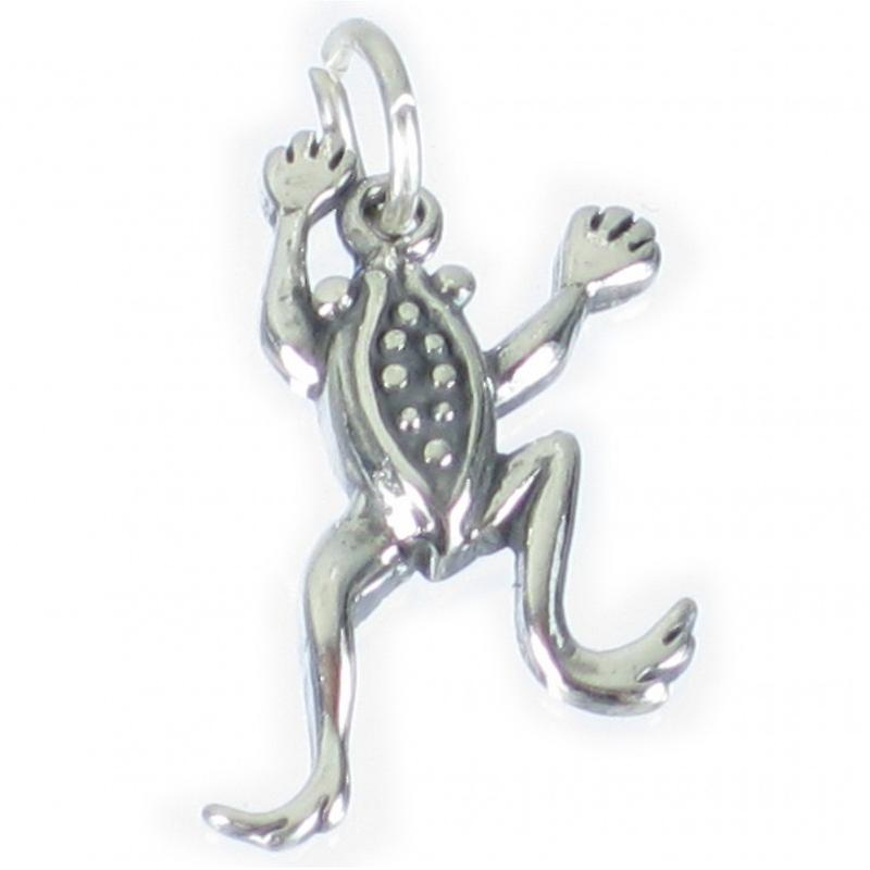 Frog Toad 2d Sterling Silver Charm .925 X 1 Frogs Toads Charms
