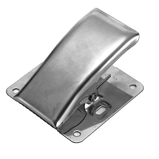 1 Set Fish Tail Clip Solid Fishing Tool Silver Color Practical Deep-jaw Cleaning Board for Camping