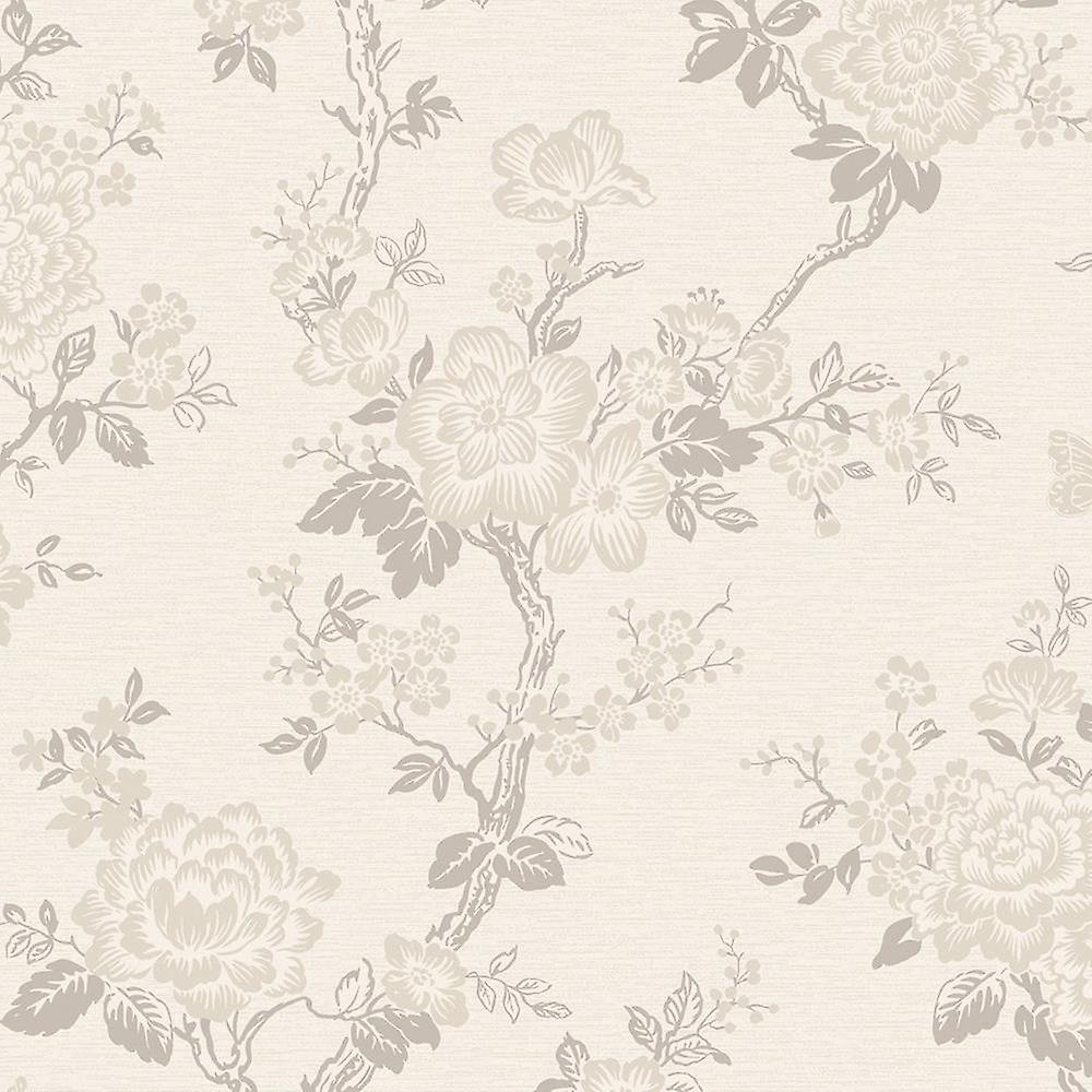 Glitter Floral Rasch Wallpaper