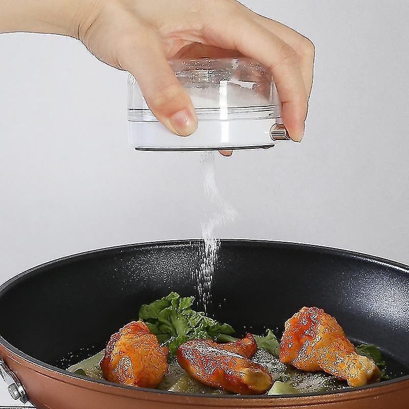 White kitchen storage accessories magnetic adsorption seasoning pot kitchen household multi-function
