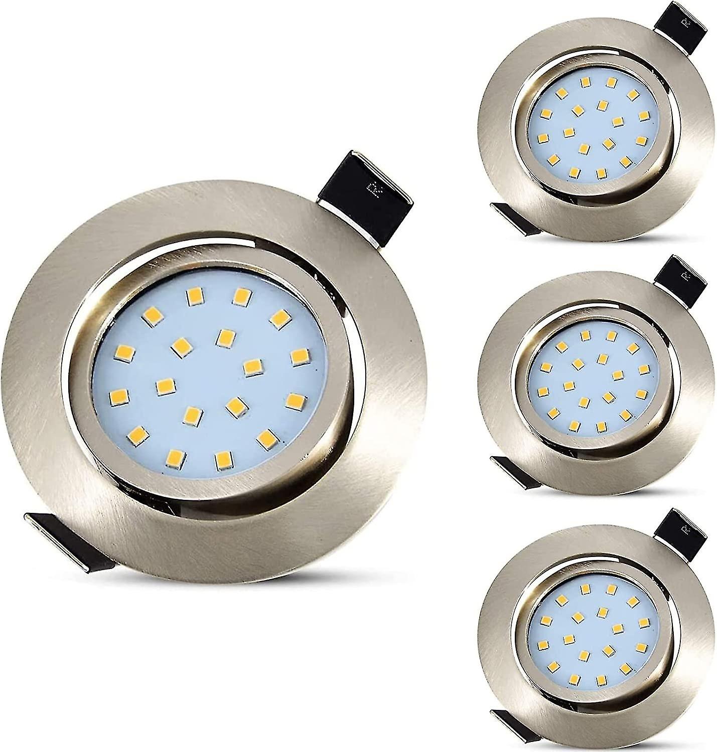 LED Recessed Ring Ceiling Spotlight Slim Round Chrome Kitchen Light 5W