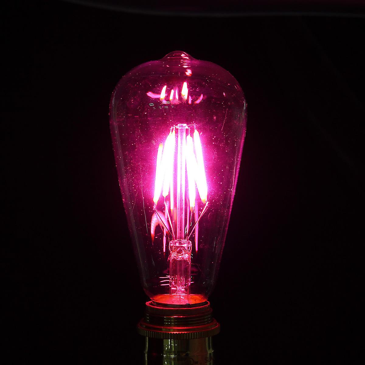 Retro Led 4w Squirrel Cage Colorful Filament Glass Light Lamp Bulb Ac 220v