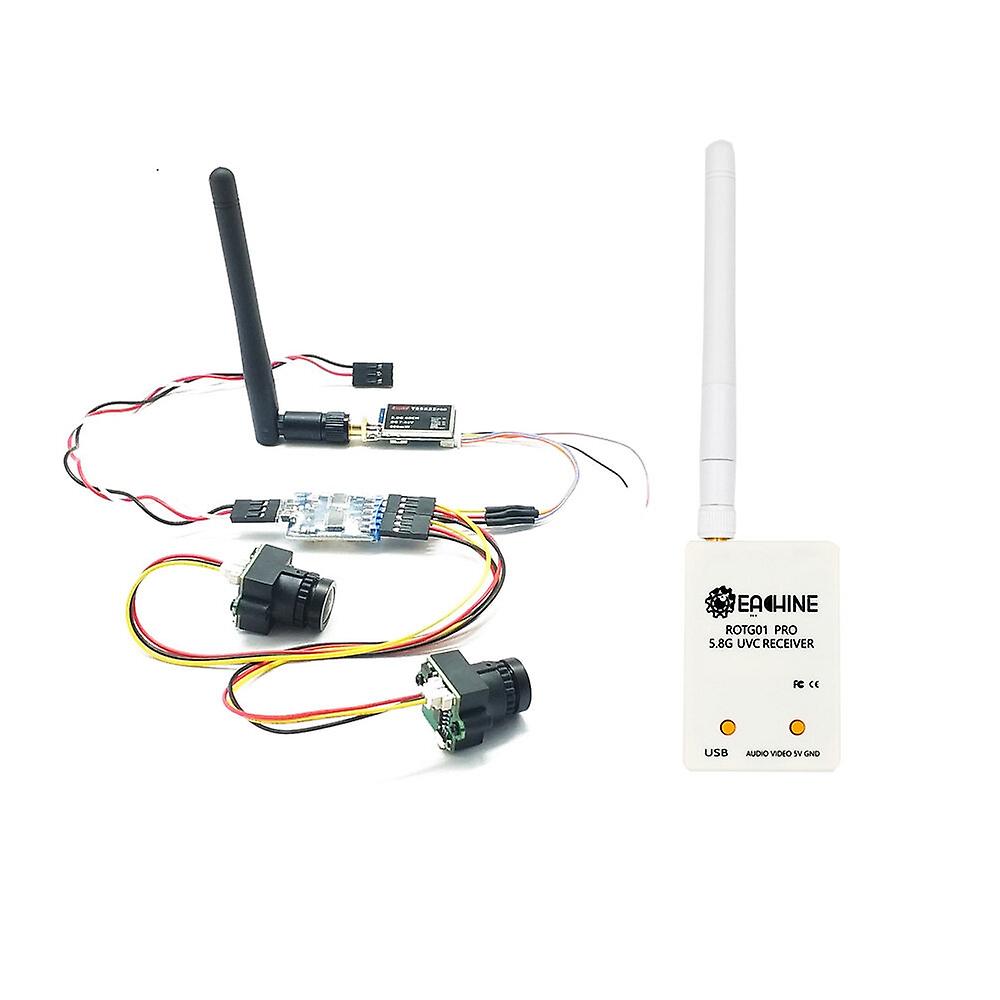 EWRF FPV Dual Camera System 1000TVL CMOS Mini Two Cameras + 5.8Ghz 600mW 40CH VTX + 3CH Switch Suppo