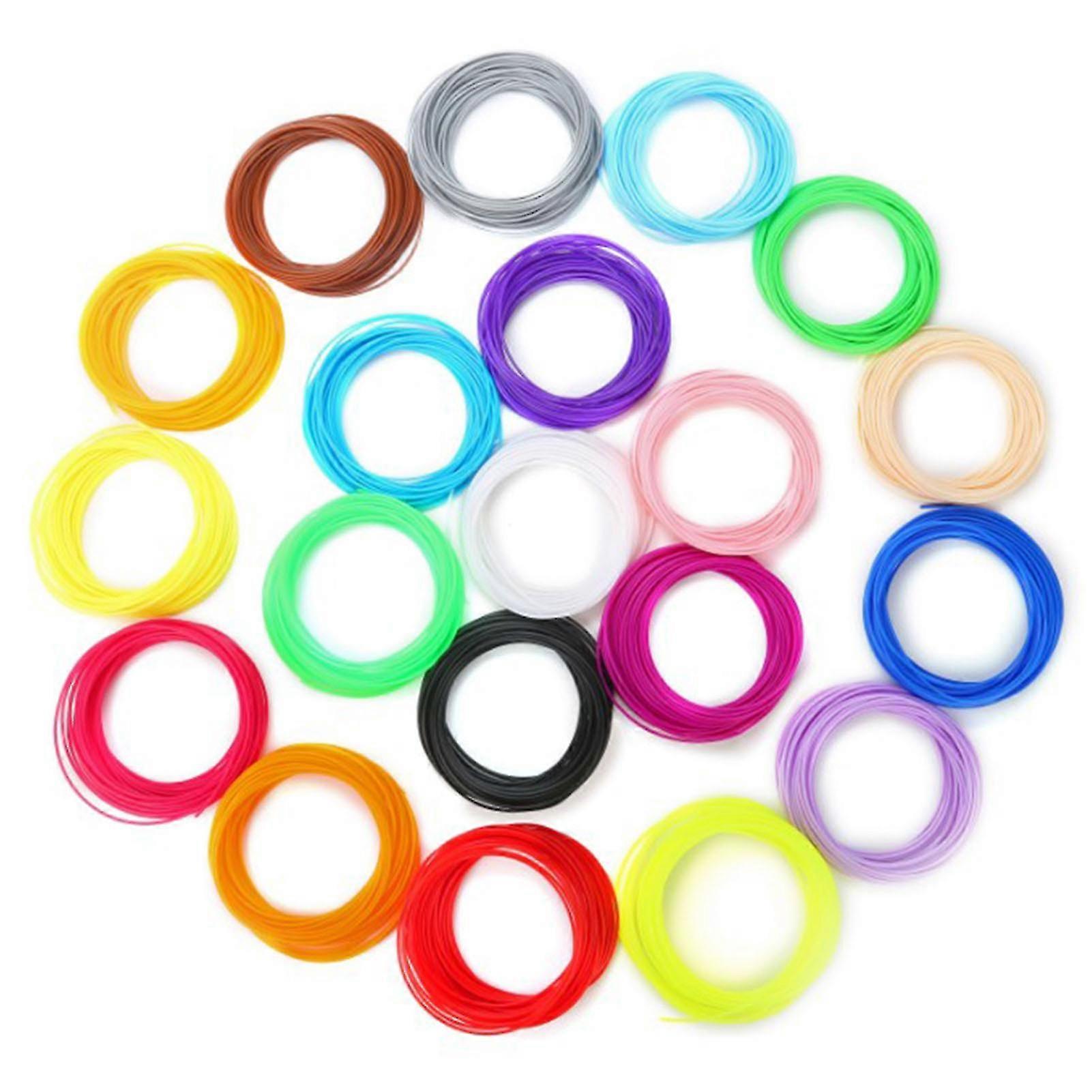 20 Rolls PLA  - Assorted Colors 10.9yd Length - Safe and Smoothing Replacement