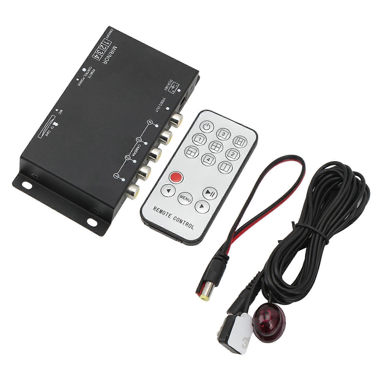 Vehicle Digital Video Recorder 4 Channel 720P DC936V Universal Mini MDVR for RV Van Truck NO.09304