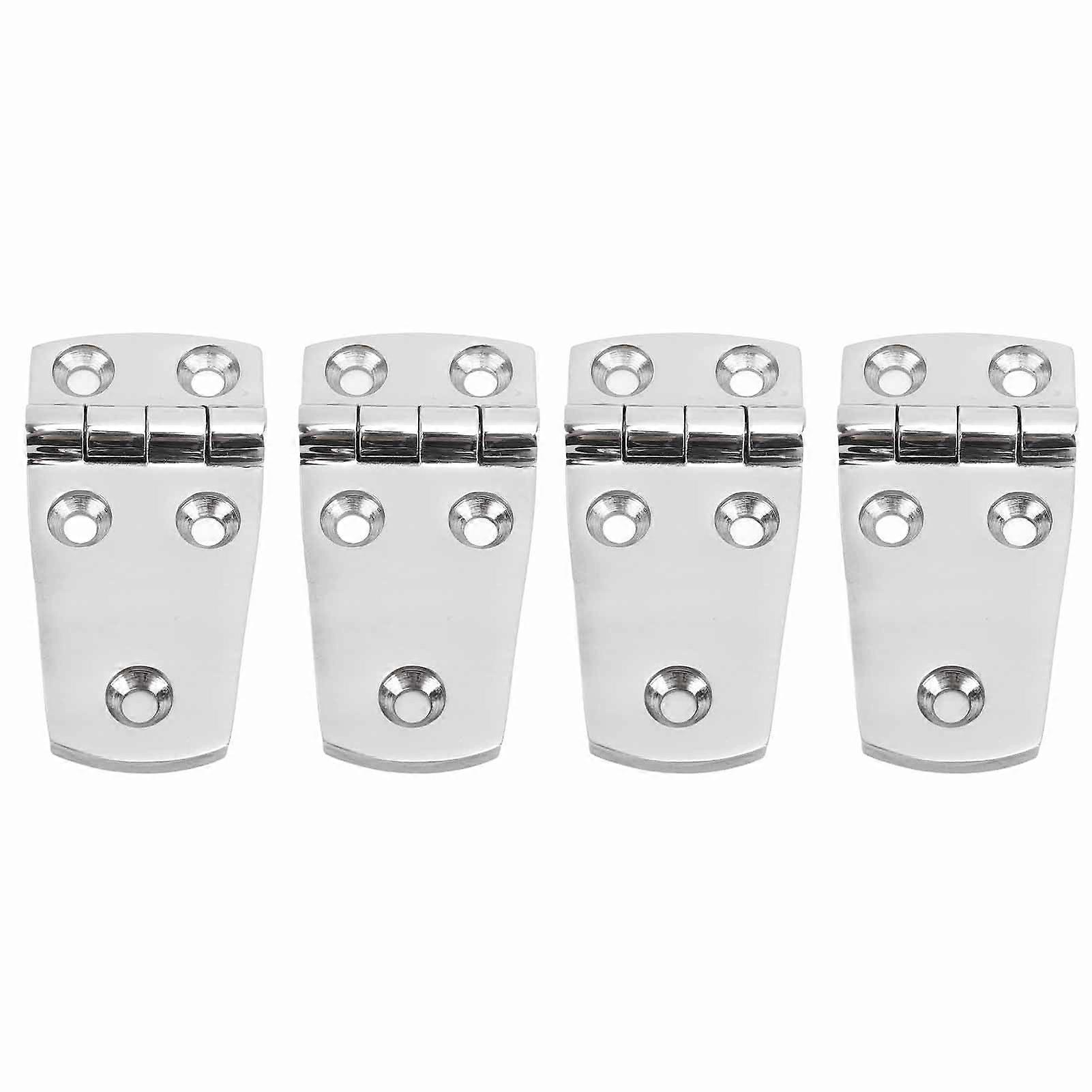 4Pcs Boat Hatch Hinge 316 Stainless Steel Rust Proof Sturdy Marine Hatch Hinge for Yacht 76 X 38mm / 3 X 1.5in E2U212
