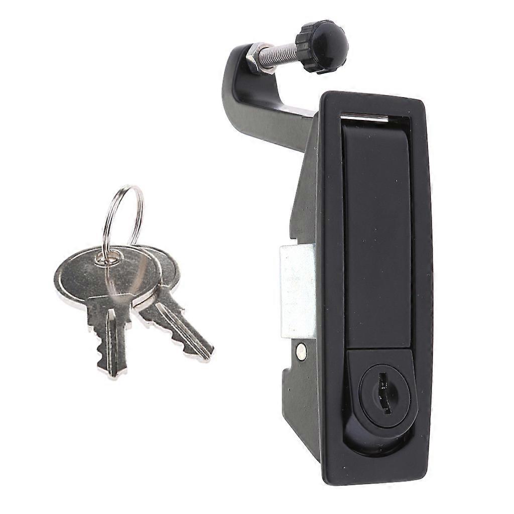 Black Compression Latch Replacement For Southco C2-43-25 Flush Lever With Keys