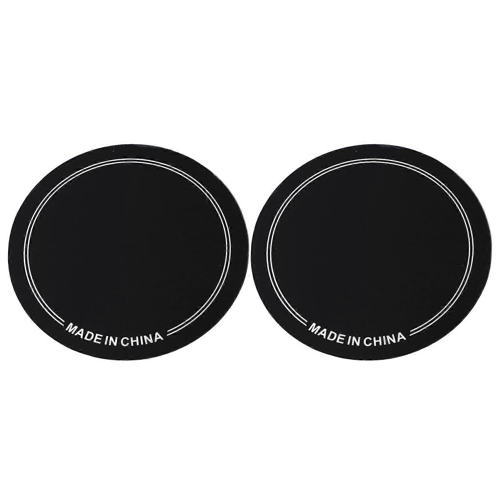2pcs Drum Head Patch Pet Wear Resistant Drumhead Patch Protector For Practice Performance Single Pedal Black