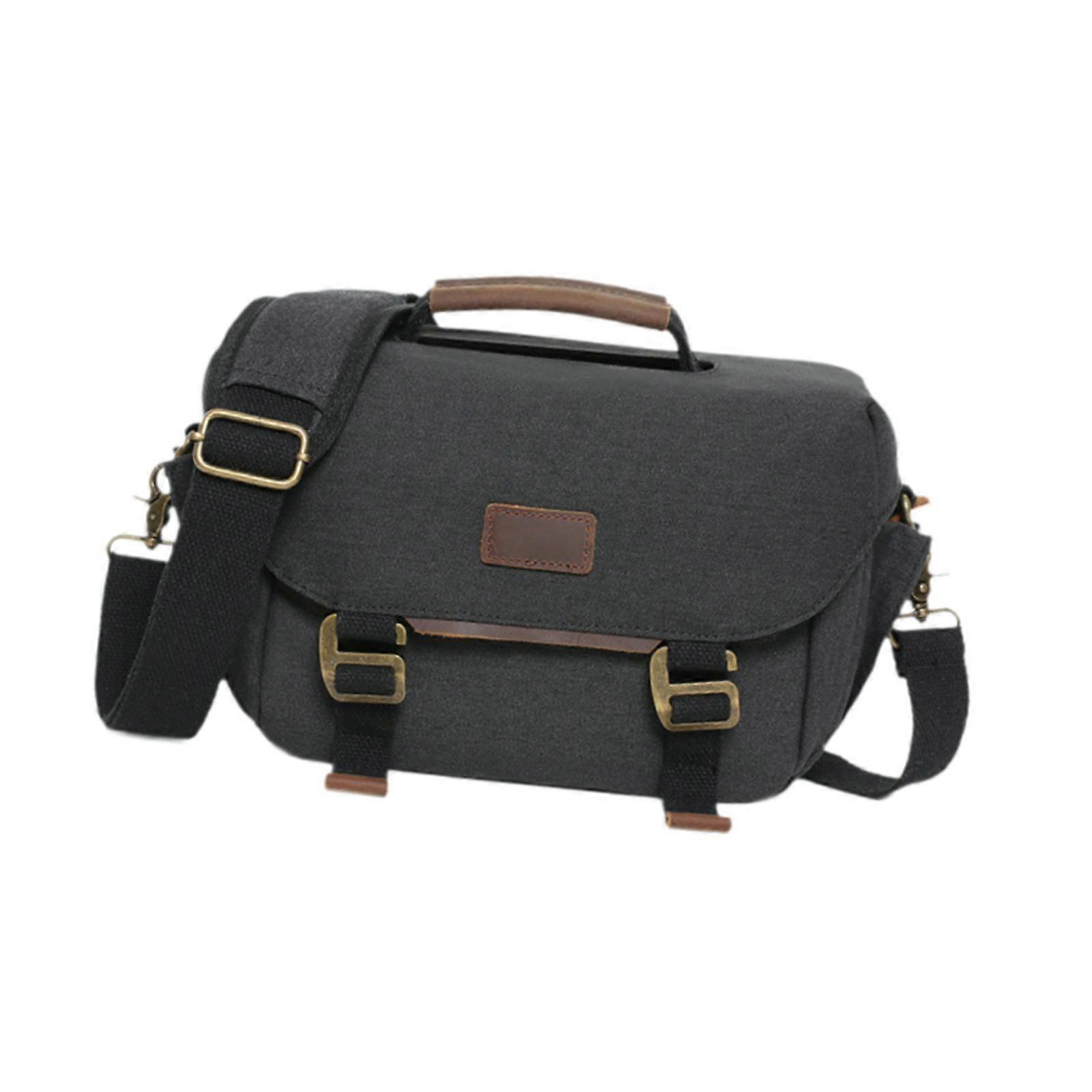 Camera Shoulder Bag Photography Bag Compact Travel Tote Bag Lens Camera Case Deep Gray