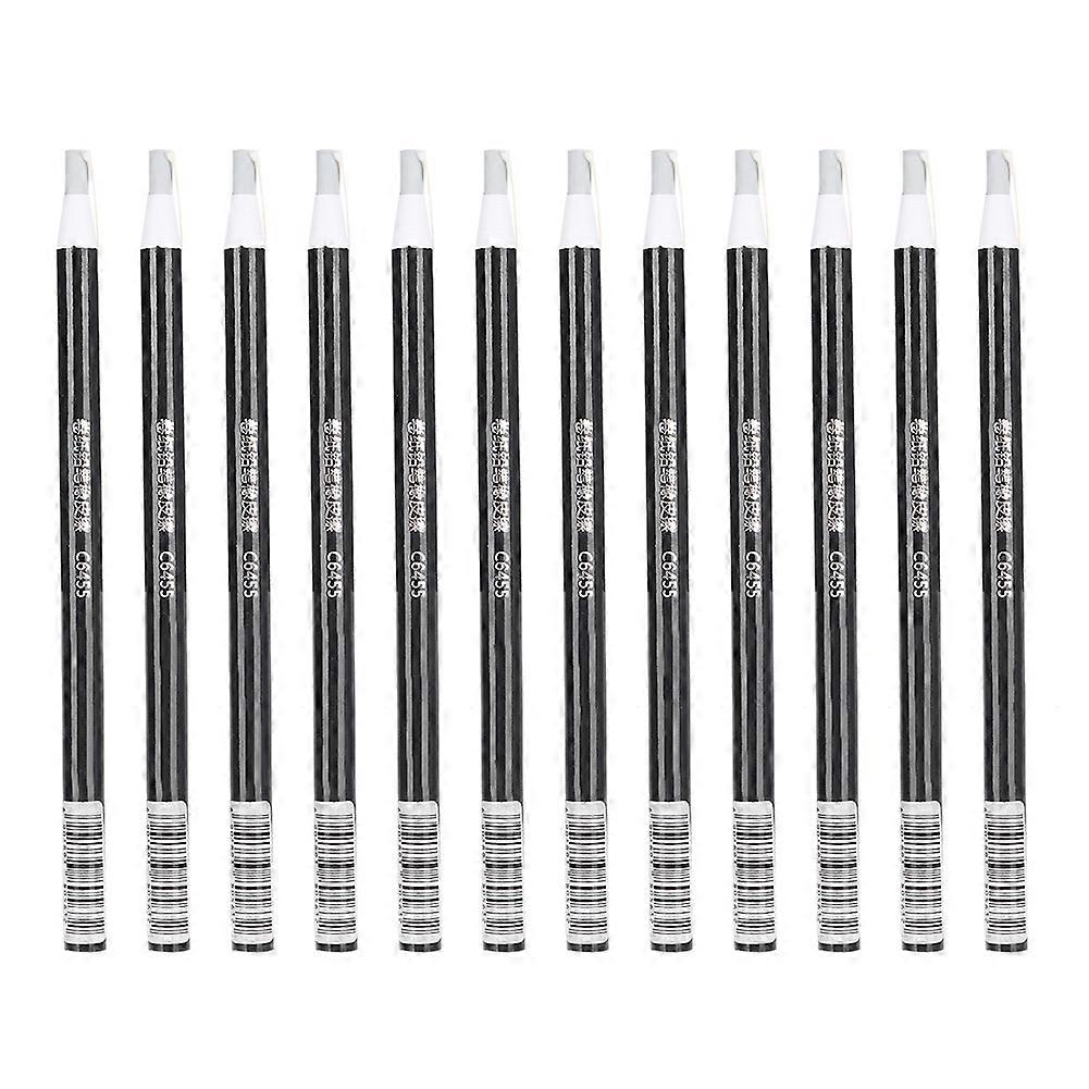 12Pcs Paper&#8209;Wrapped Eraser Highlight Soft Cable Design Non Sharpening Sketching Art Supply