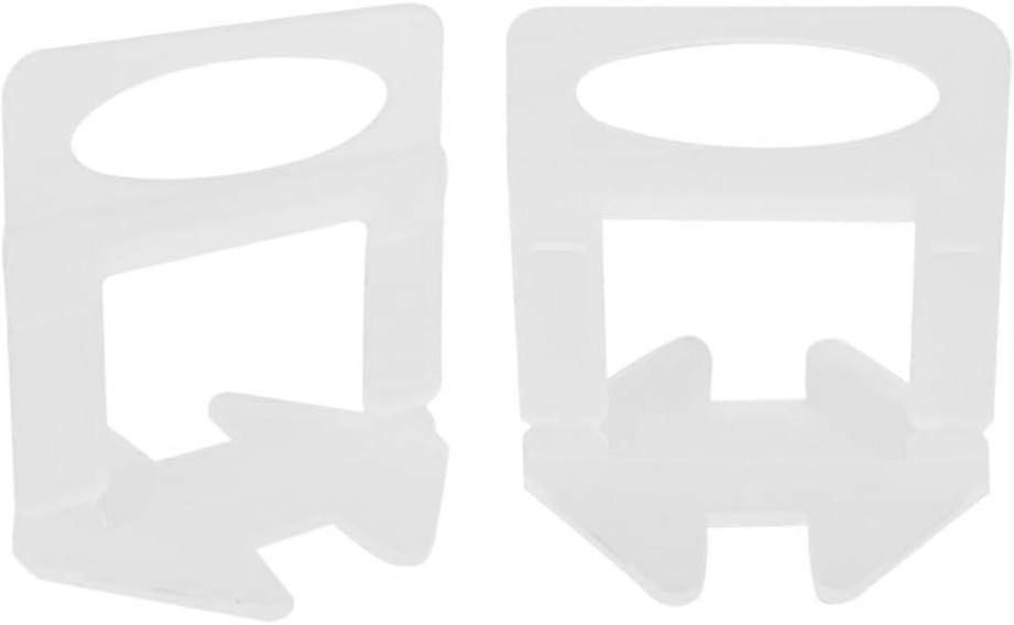 600 Pcs 2mm Tile Leveling System Spacers Clips, Reusable DIY Tile Leveler for Wall, Floor, and Ceramic Stone Installation