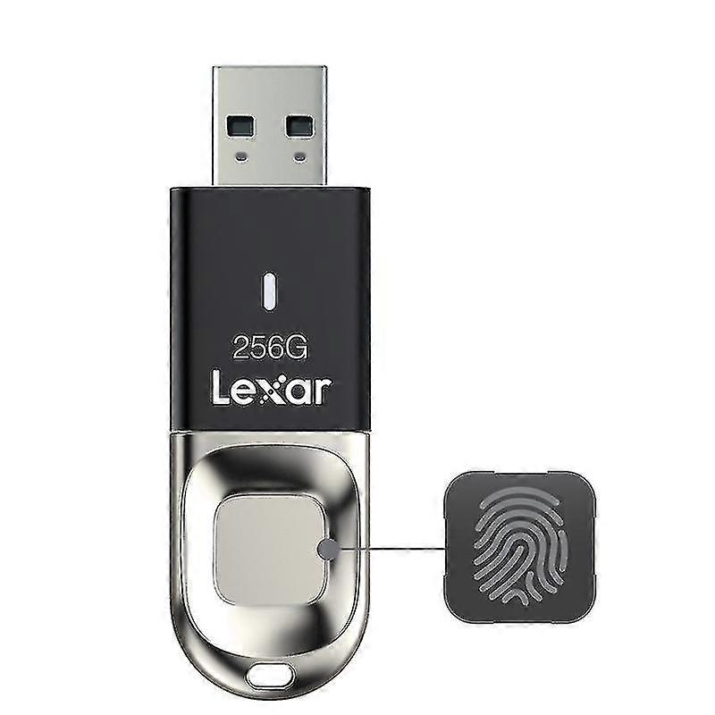 LEXAR F35 256GB USB3.0 150MB/s U-Disk Fingerprint Encrypted High Speed Metal USB Flash Drive