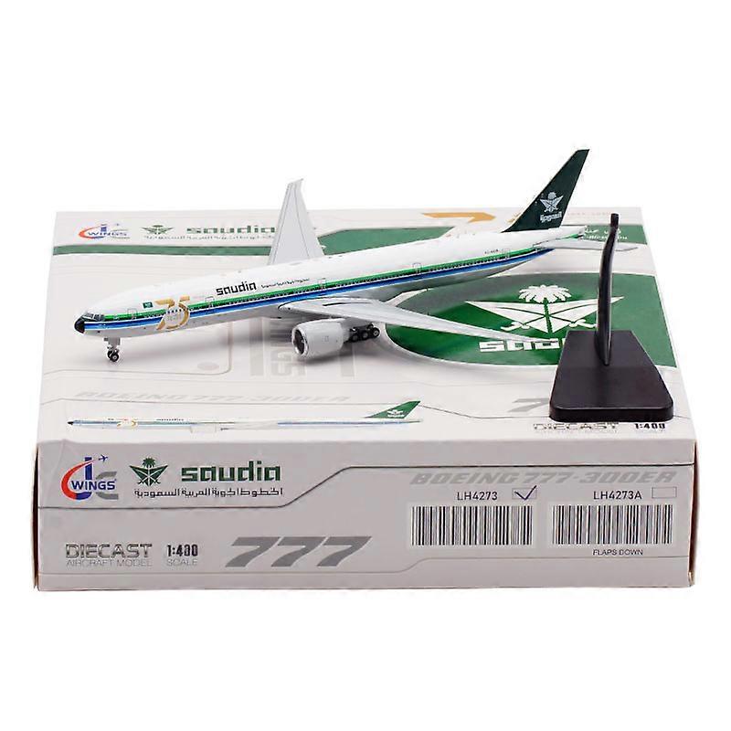 سبائك معدنية دييكاست 1/400 مقياس B777-300ER HZ-AK28 75 السعودية السعودية طائرة طائرة نموذج لعبة الطائرات لجمع