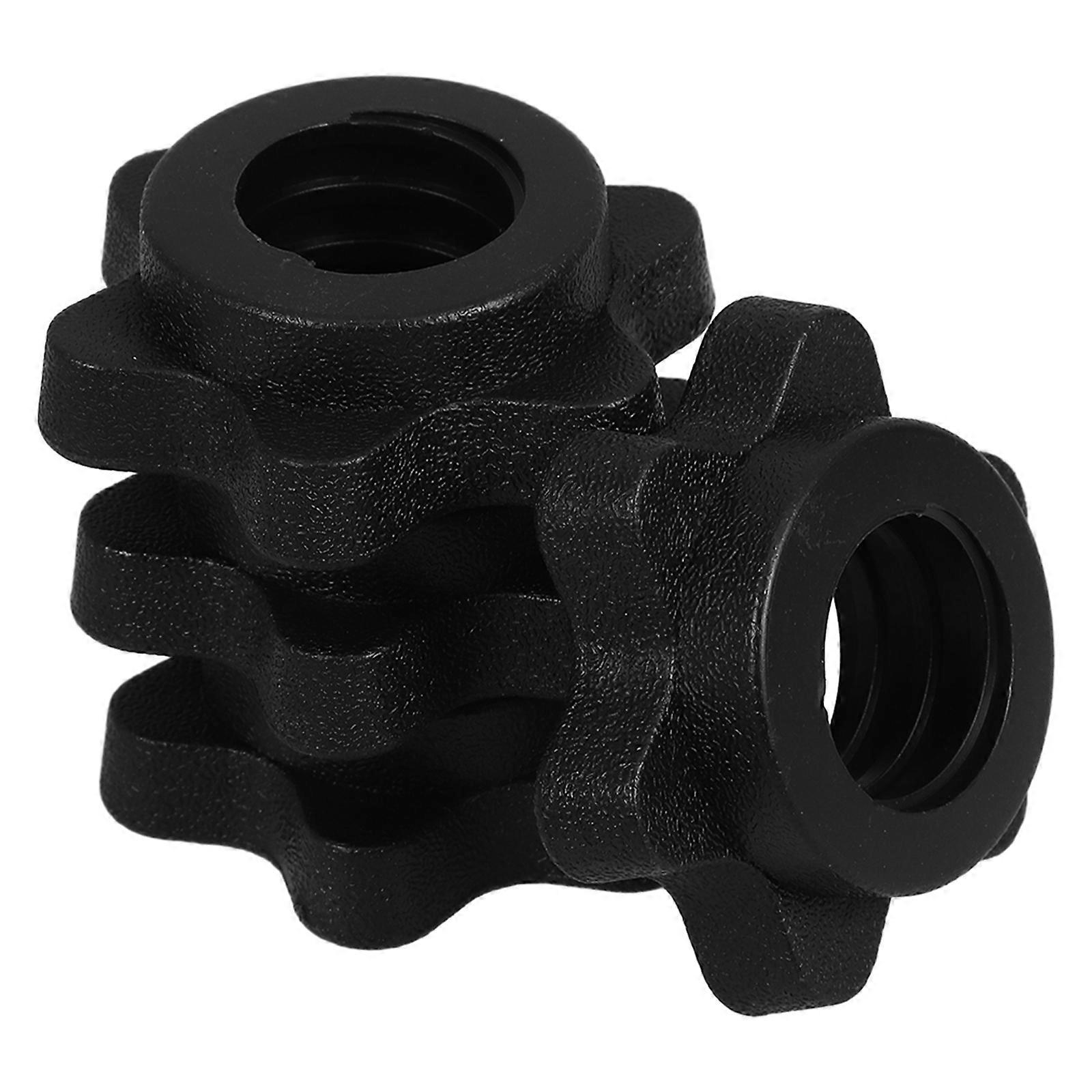 4pcs Barbell Self-locking Nut Anti Skid Barbell Nut Self-locking Security Nut Accessory