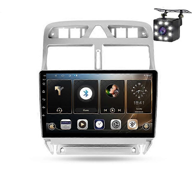 For Peugeot 307 1 2001 - 2008 Car Radio video players CarPlay Android Auto GPS DVD