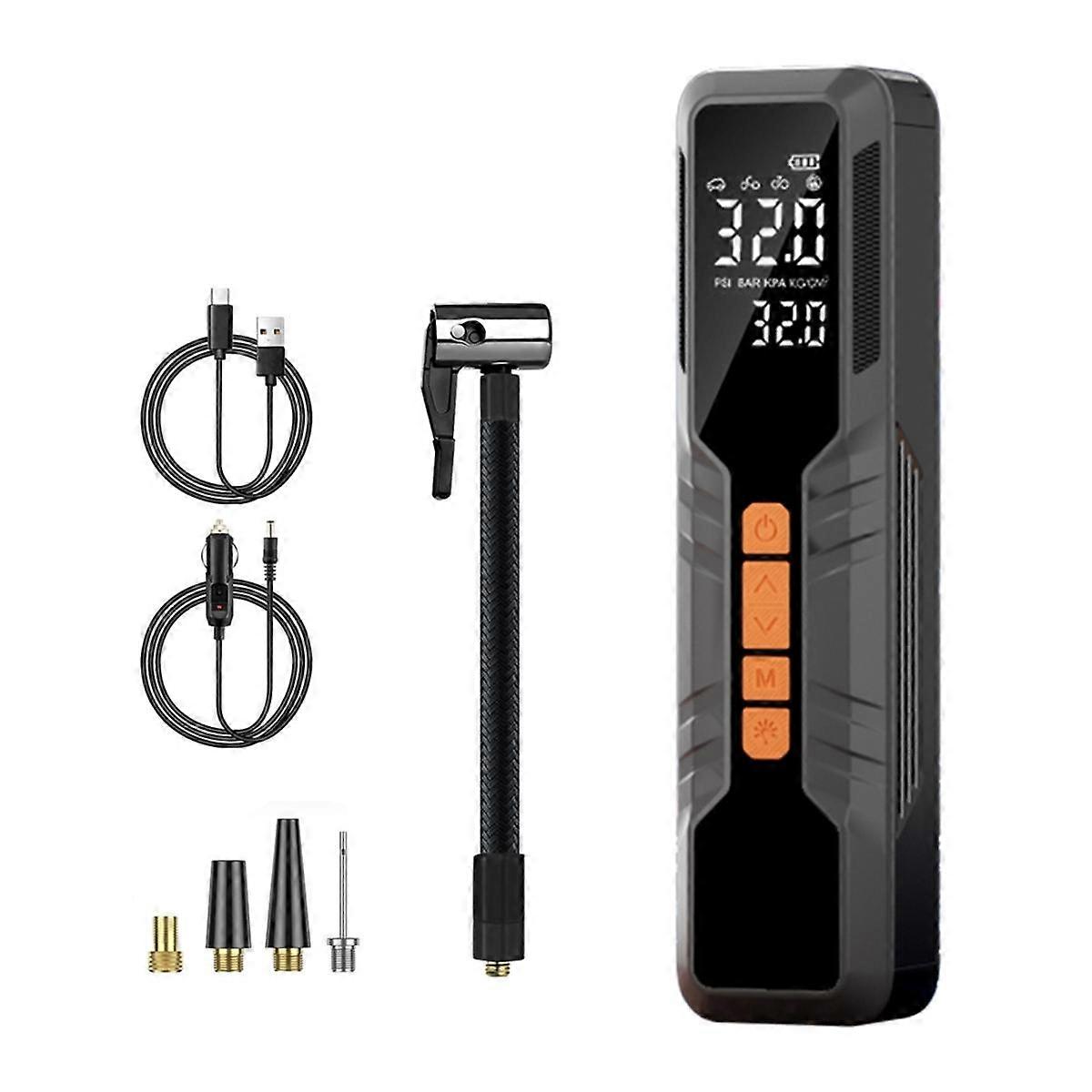 Tire Inflator Portable Air Compressor Electric Cordless Air Pump with Emergency Light,Sensor Accurate LCD Display