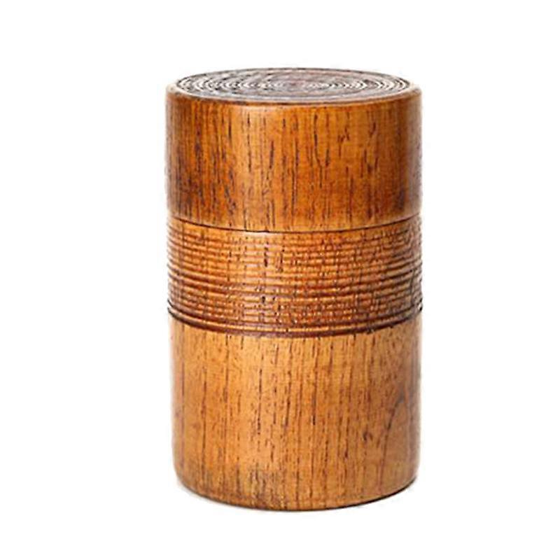 Wooden Tea Pot Handmade Kung Tea Set Portable Travel Tea Nut Coffee Bean Powder Boxed Sealed Can,1