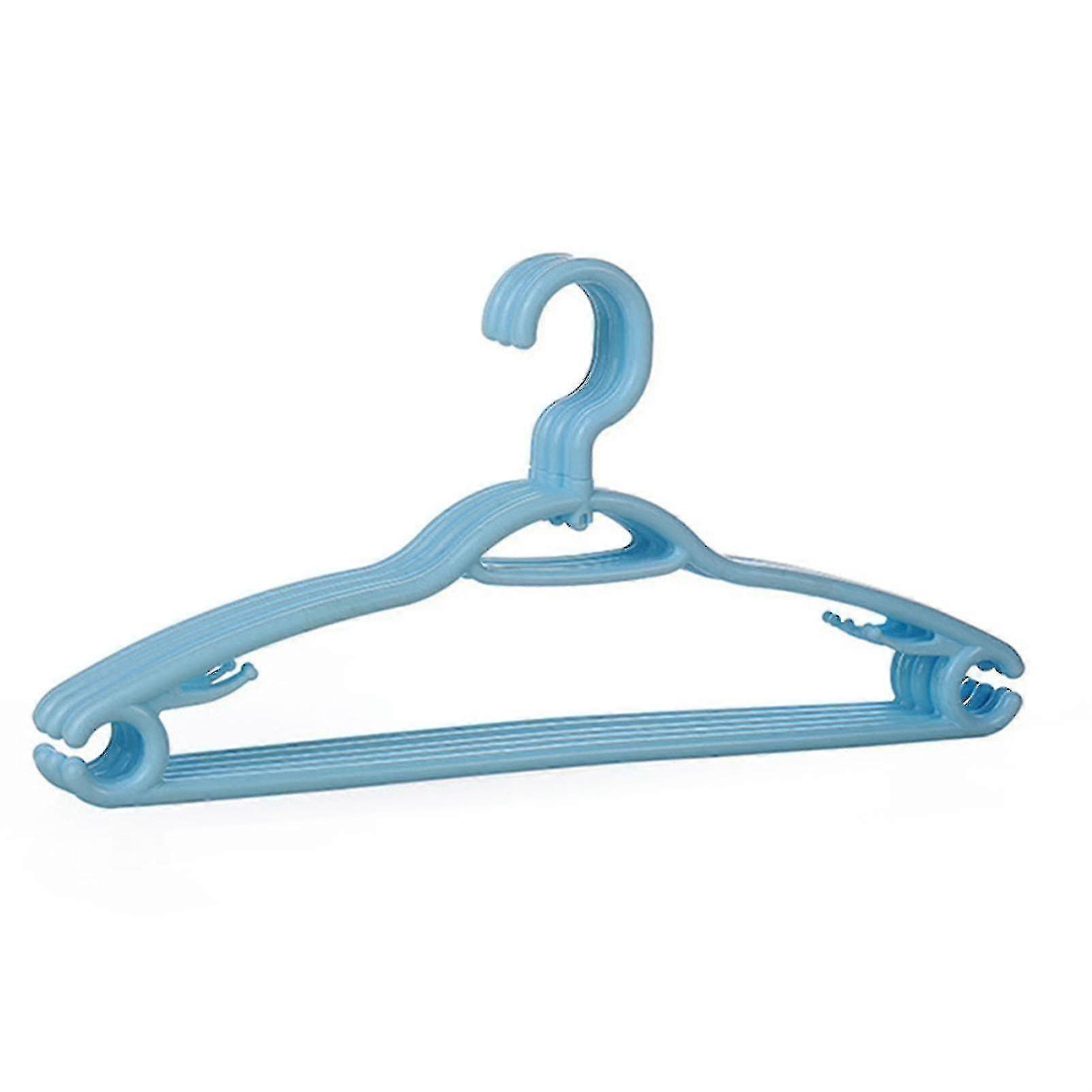 10pcs Plastic Clothes Hangers Bold Hangers Rotatable And Space Saving Hook