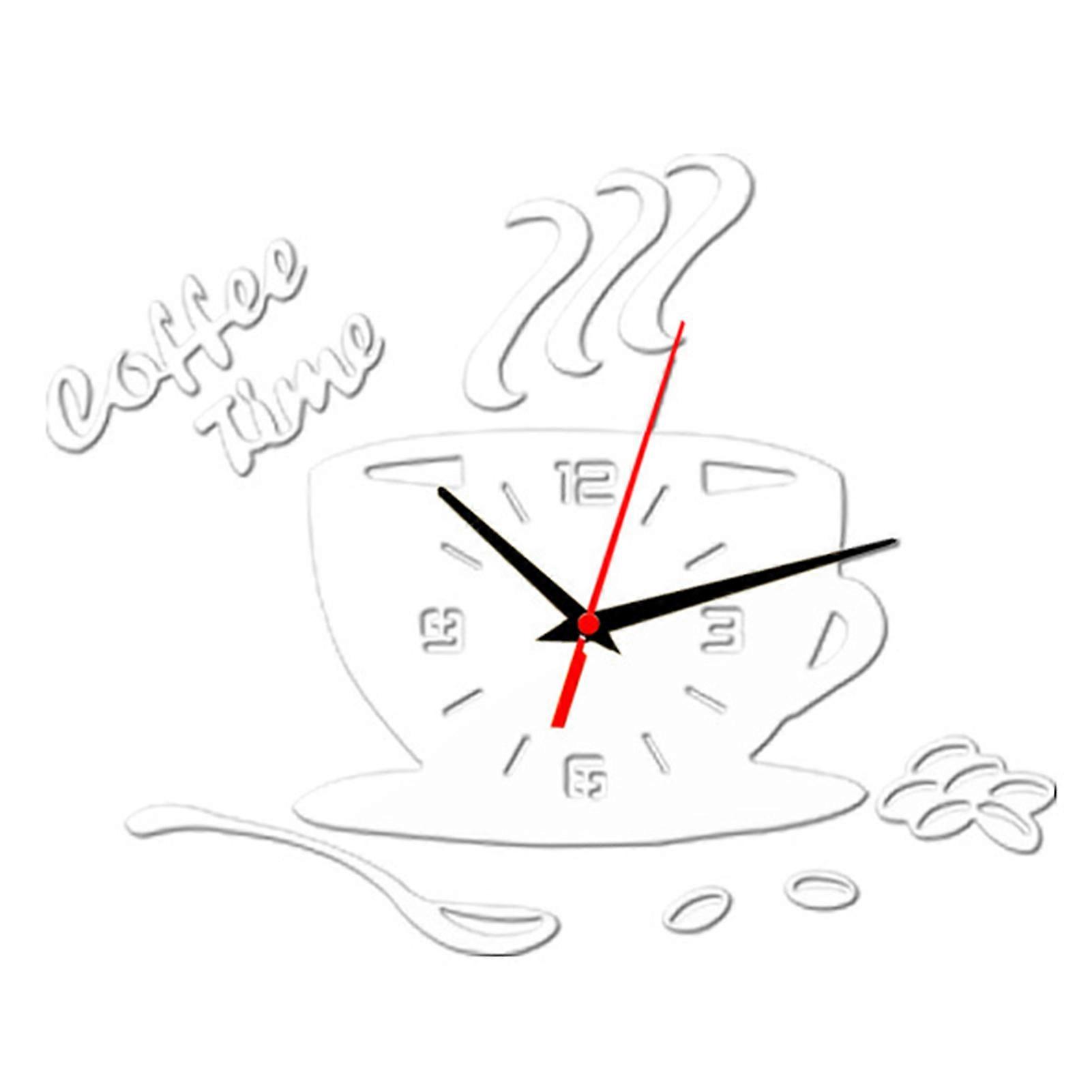 DIY Digital Mirror Wall Clock with Accurate Quartz Movement Suitable for Home Dining Room
