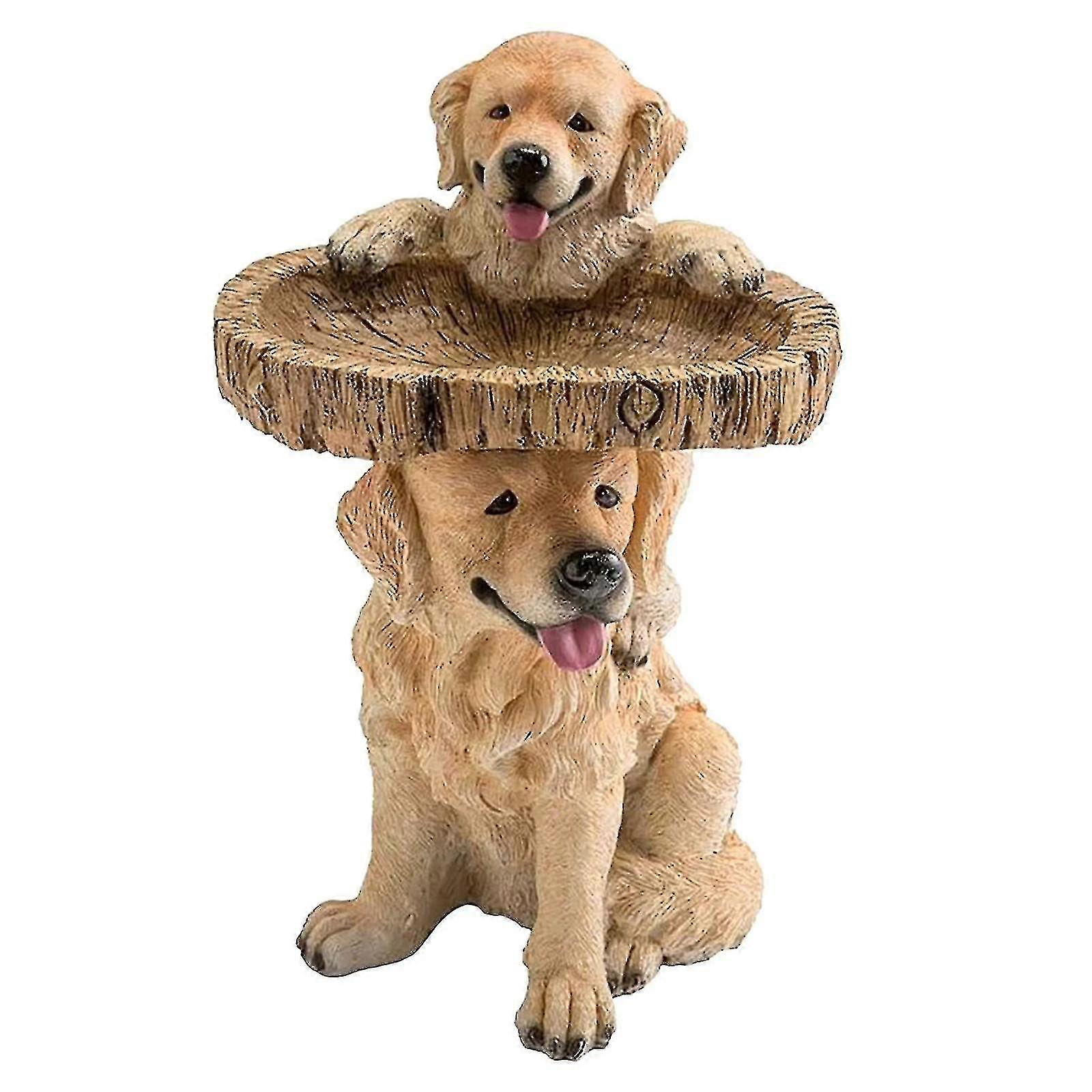 鳥風呂フィーダーボウルガーデン装飾ポリ樹脂手作りの装飾屋外