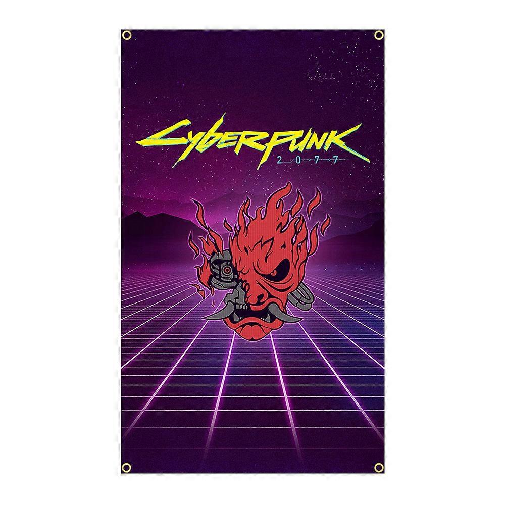90x150cm Samurai Cyberpunks Flag Banner Decoration Tapestry FLAGCORE