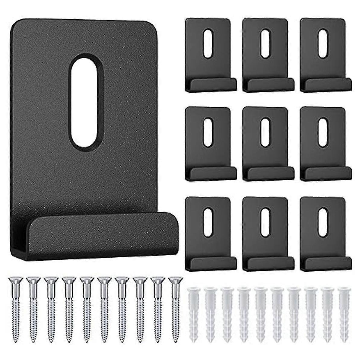 10Pcs Metal Mirror Clips Wide Channel Mirror Hanger Clip Kit Large Heavy Retainer Clips for Mirrors with Screw Clips