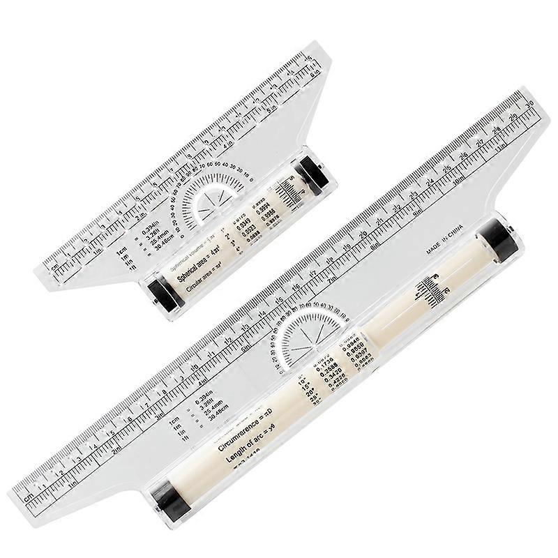 Multi Function Drawing Tool Roll Draw Ruler Metric Rolling Ruler Clear Parallel Rolling Ruler Angles Line Ruler for Kids