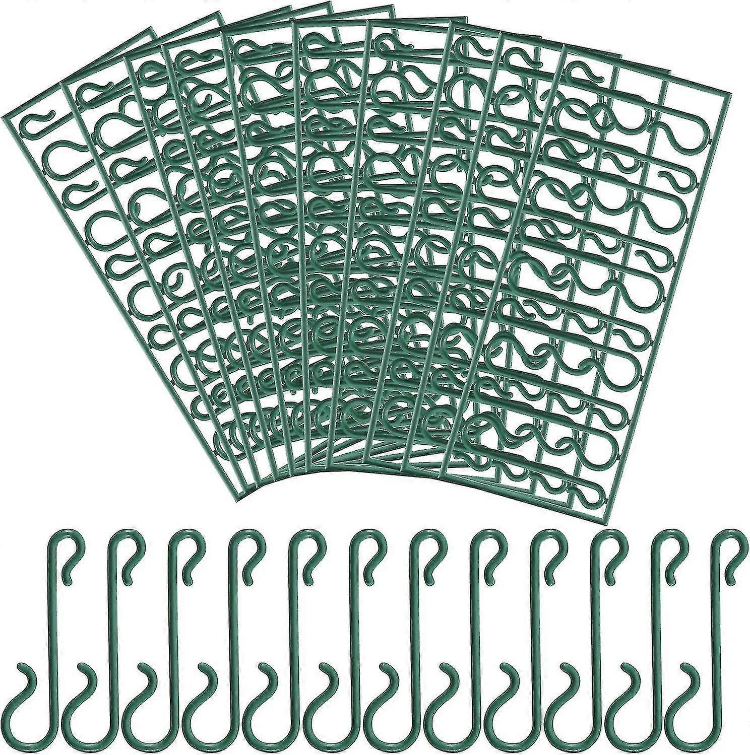 Green Christmas Tree Hooks Mini Hangers(100pcs)