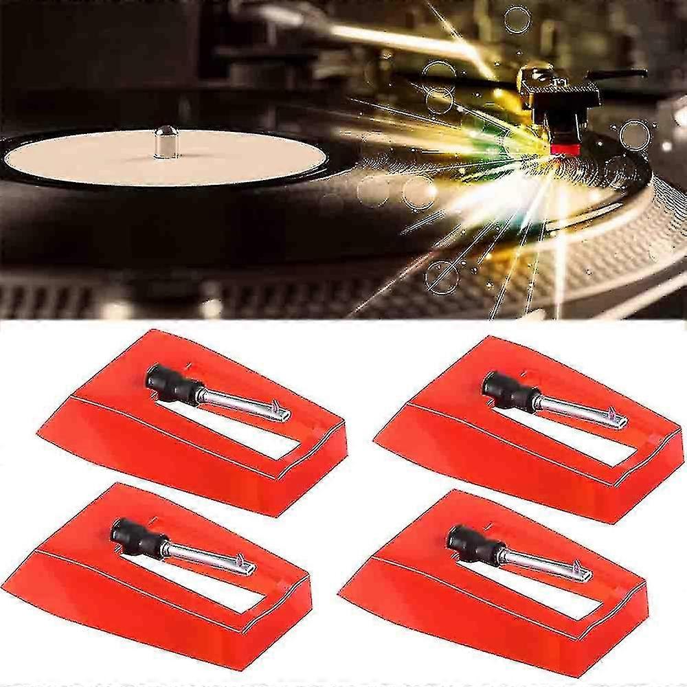 4 Pieces Record Player Needle Stylus Needle Record Player Turntable Replacement Needle