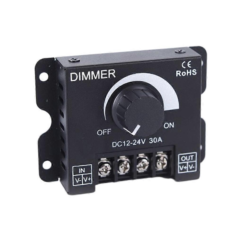 Hard Soft Light Strap Dimmer DC 12-24V 30A PWM Dimming Controller for Dimmer