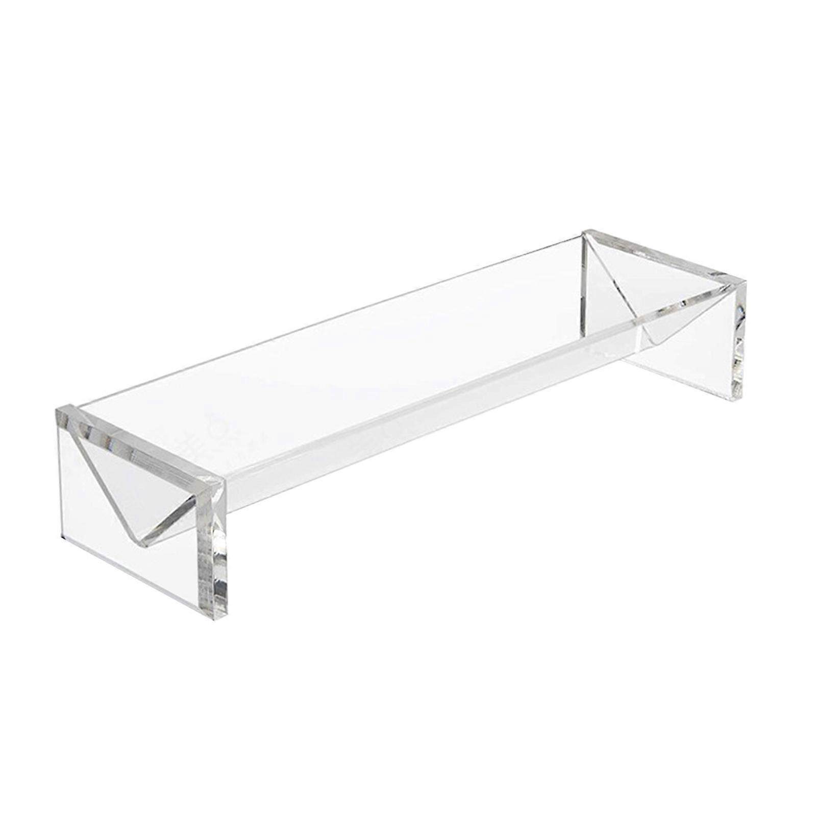 Clear Acrylic Cookie Tray Modern Design BAP-Free Round Rectangular Appetizer Serving Tray for Bread Fruits