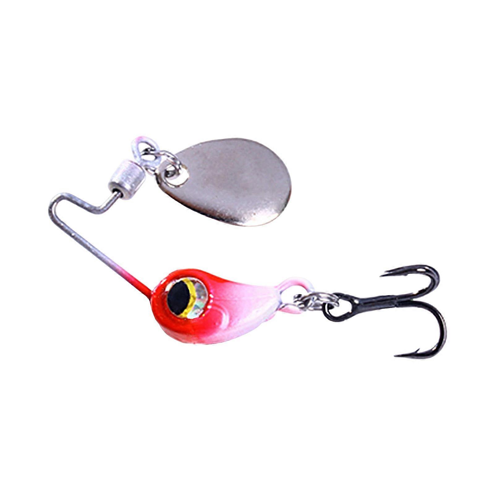Kaesi 6cm 4g/8g Fishing Lure Wear-resistant Simulated 3D Eyes Impact Resistant Bright Color Sharp Hook Universal Mini VIB Metal Sequin Artificial Bait