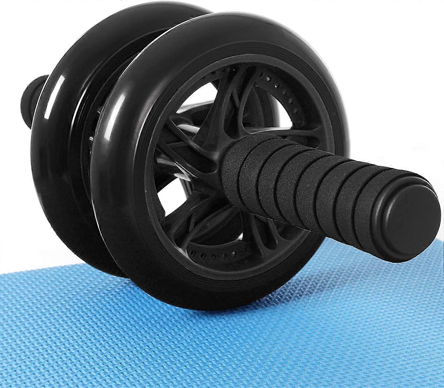 Bauchräder, AB Rad, rutschfest, Fitnesstraining, schwarz