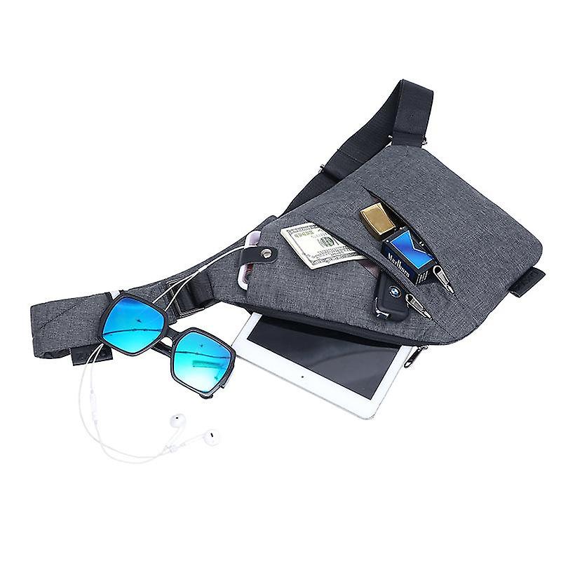 Fashion Left And Right Shoulder Men's Chest Bag, Personal Waterproof Single Shoulder Anti-theft Package
