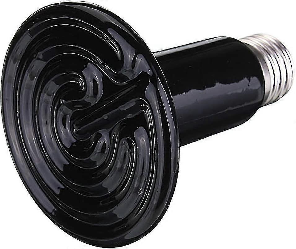 150W 220V السيراميك الحرارة لمبة الأشعة تحت الحمراء باعث الحيوان الزواحف مصباح التدفئة الأسود